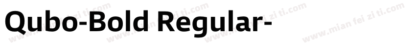 Qubo-Bold Regular字体转换